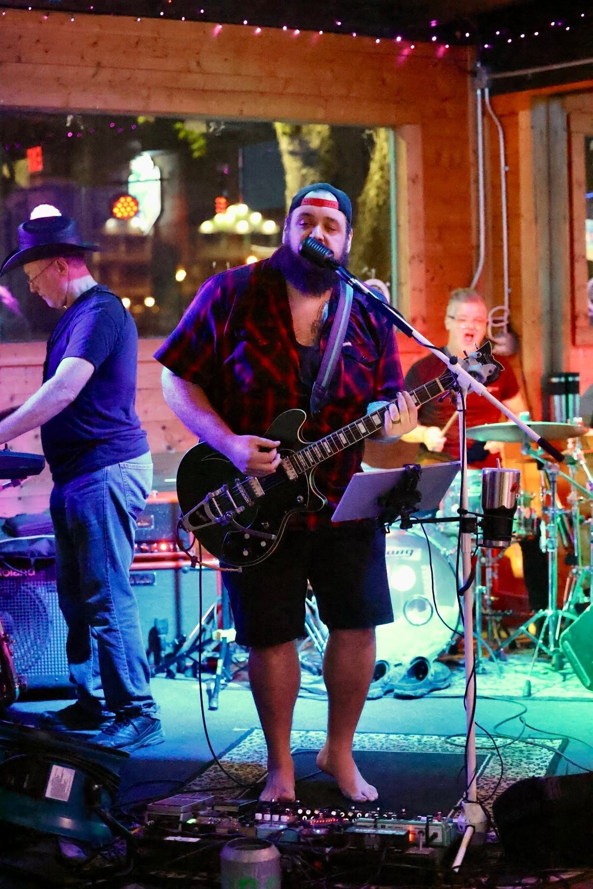 The Bayou Gipsies performing a color live set
